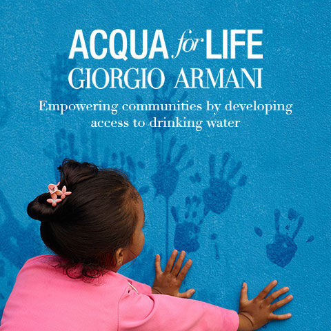 Acqua for Life: campaña de agua limpia | Armani beauty