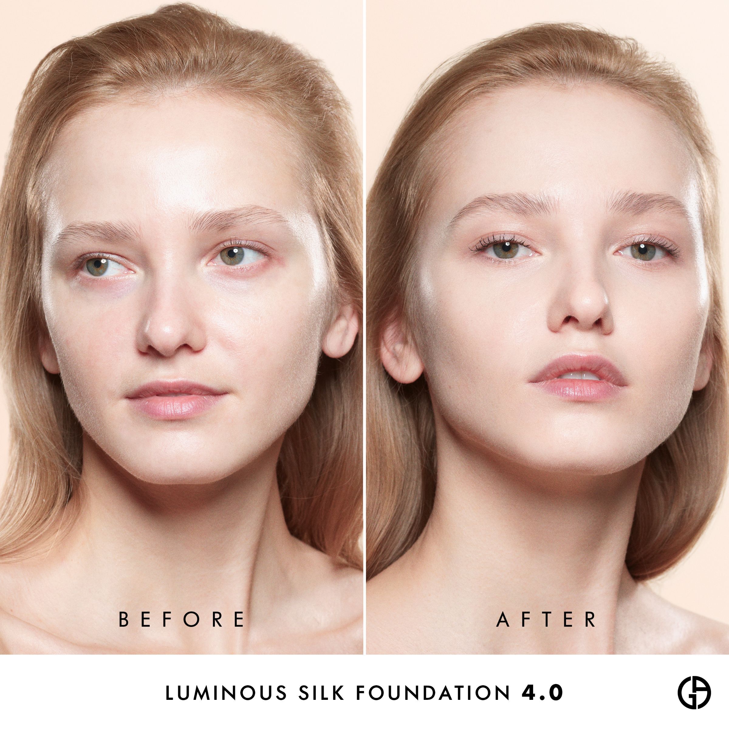 giorgio armani foundation before and after