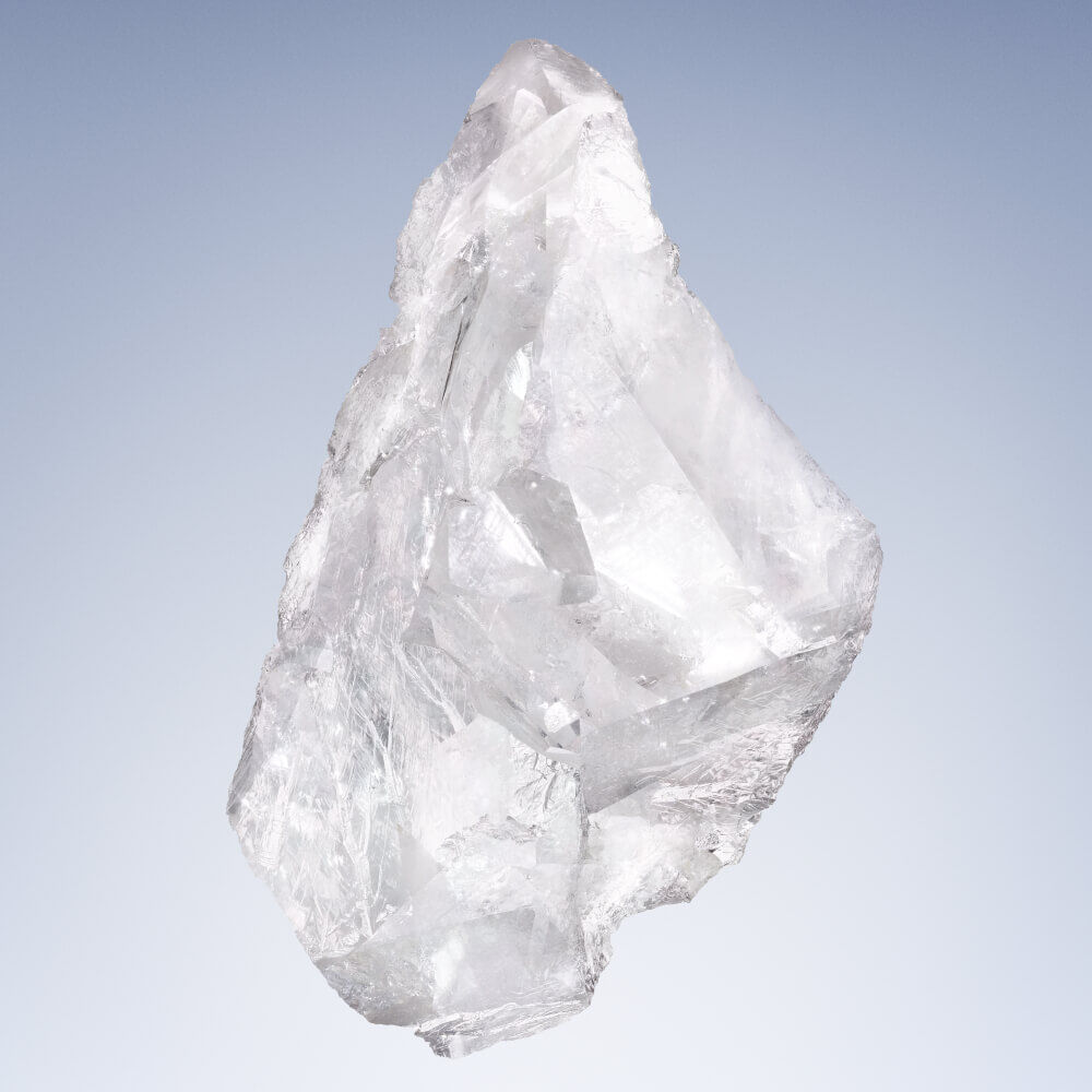 Clear, whitemusk rock