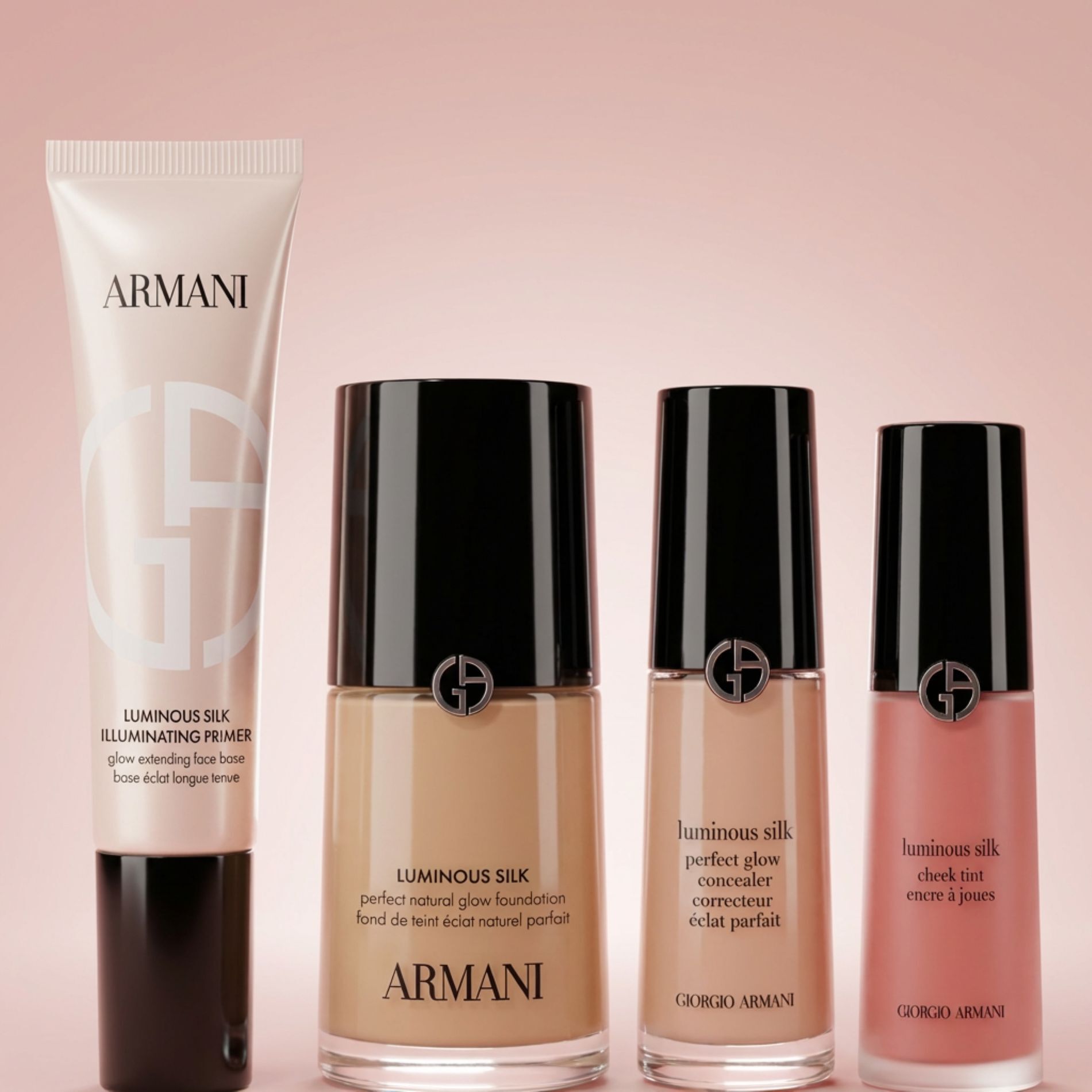 QUARTET LUMINOUS SILK FOUNDATION & PRIMER & CONCEALER & CHEEK TINT
