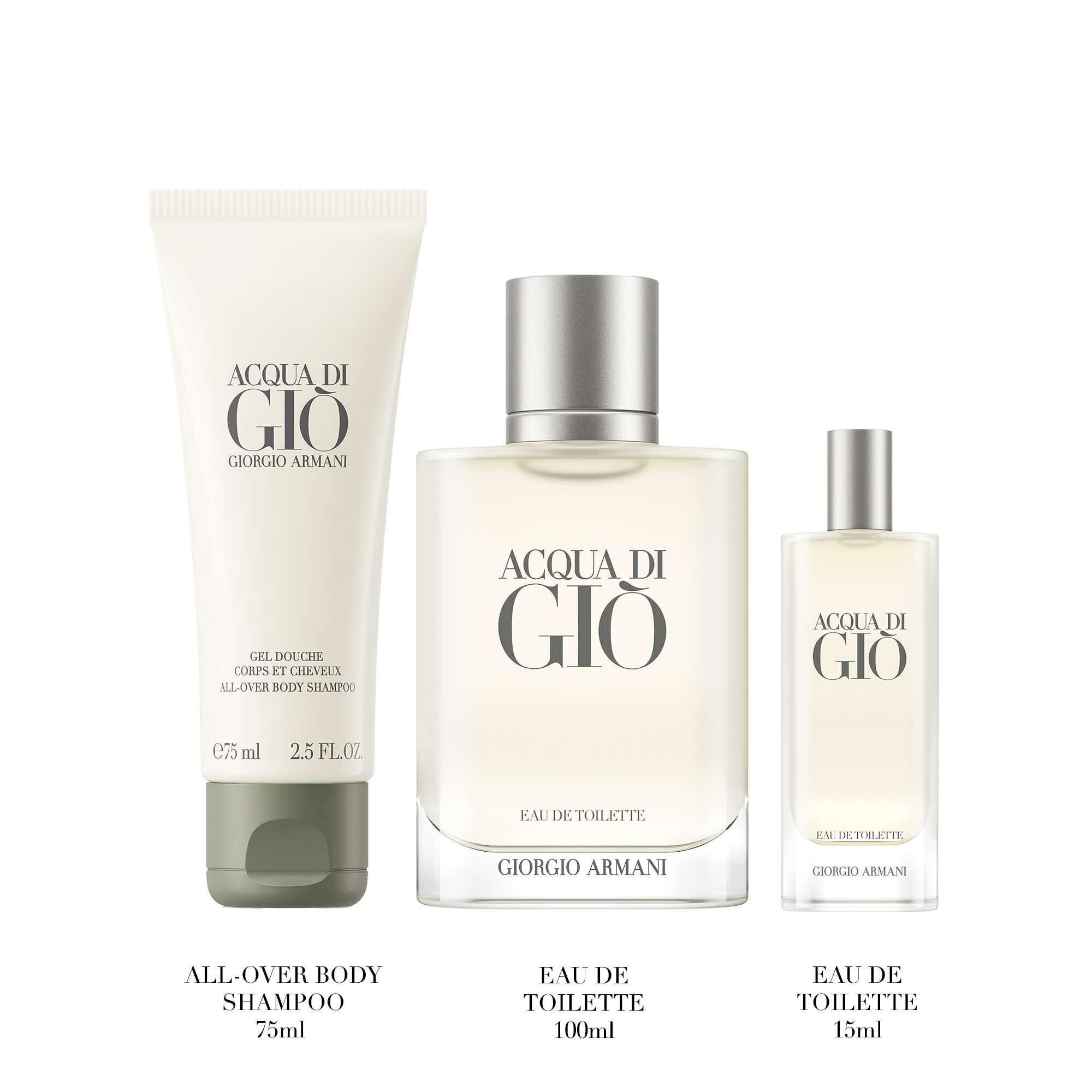 AGUA DI GIO EAU DE TOILETTE DE 100 ML SET REGALO